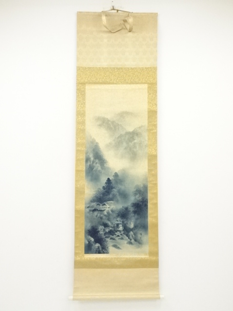 JAPANESE HANGING SCROLL / HAND PAINTED / LANDSCAPE
